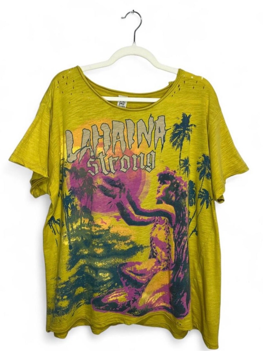 Rare Limited Edition Magnolia Pearl "Lahaina Strong" Yellow T-shirt